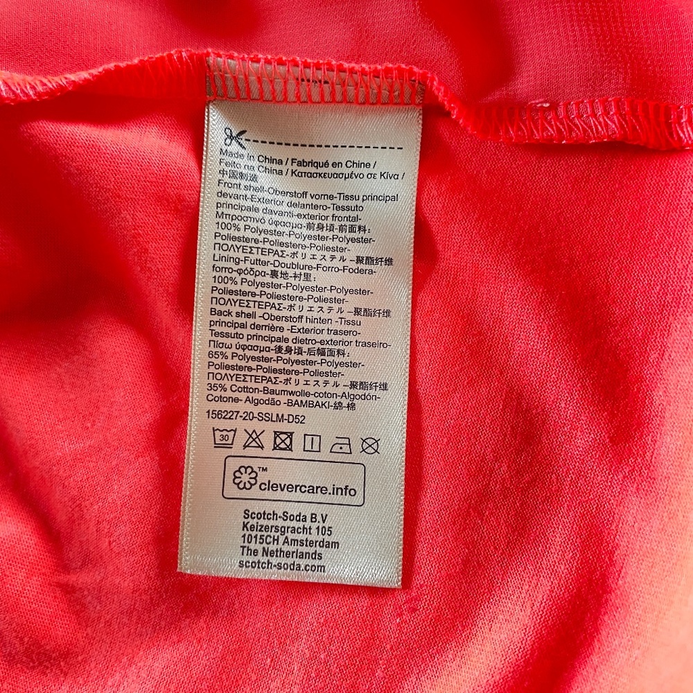 Scotch‎ & Soda Maison Scotch Woven Front Jersey Back Camisole Size Small - Picture 5 of 5